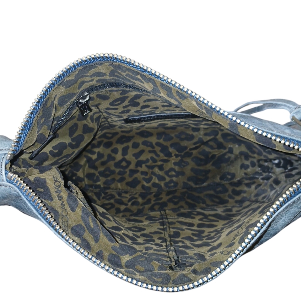 Rebecca Minkoff Blue Leather Mini Mac Crossbody Bag - Picture 9 of 14